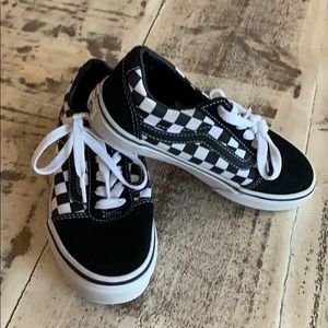 Boys checkered Vans